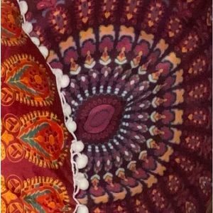 Round Mandala Floor Pillow Cushion